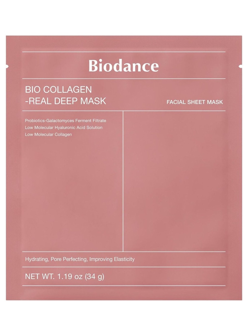 3 Bio Collagen Real Deep Masks – Rose Pink Hydrating Facial Sheet Mask